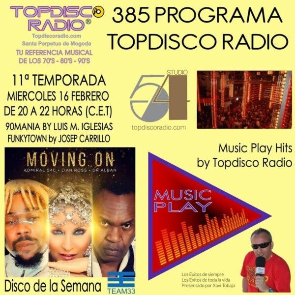 385 Programa Topdisco Radio Music Play Topdisco Hits - Funkytown - 90mania - 16.02.22