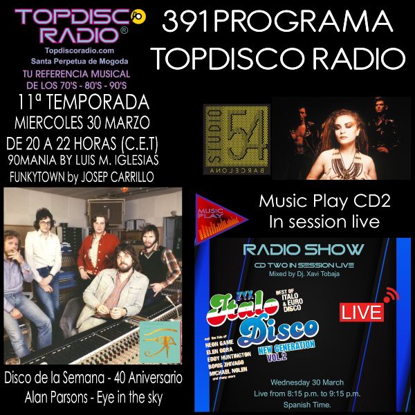 391 Programa Topdisco Radio - Zyx Italo Disco