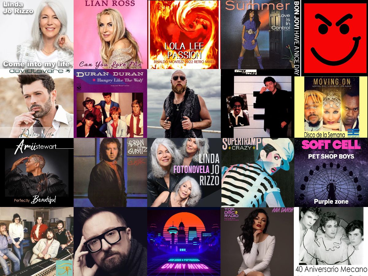 Collage Topdisco Radio Discos de la semana 2022