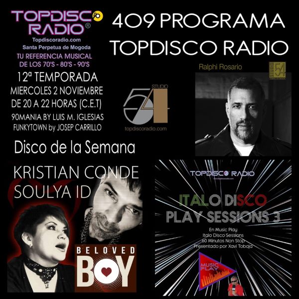 409 Programa Topdisco Radio - Music Play - Funkytown - 90mania - 02.11.22