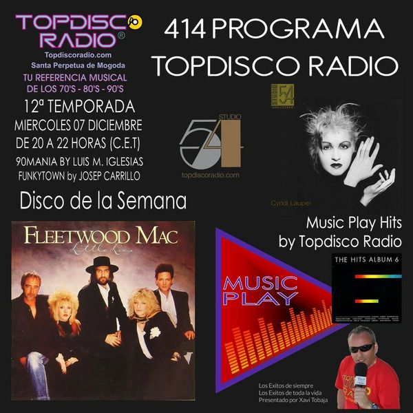 414 Programa Topdisco Radio – Hits Album Vol.6 LP1 - Funkytown - 90Mania - 07.12.22