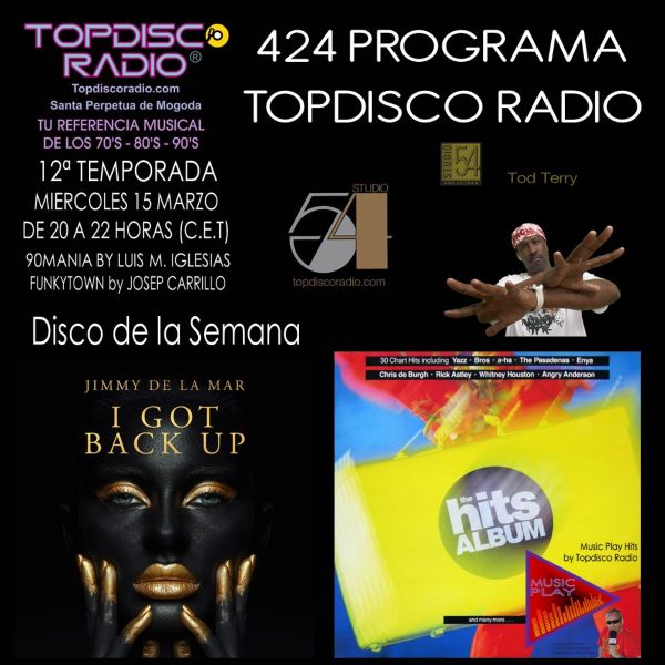 424 Programa Topdisco Radio – The Hits Album Vol.09 CD2 - Funkytown - 90Mania -15.03.23