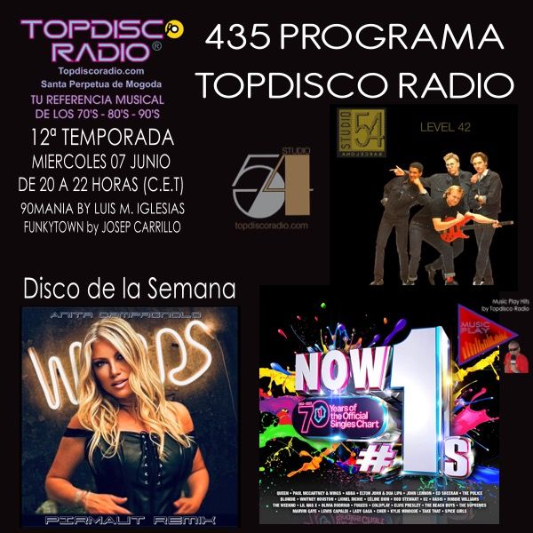 435 Programa Topdisco Radio – NOW That’s What I Call Massive Hits & #1s - Funkytown - 90Mania -07.06.23