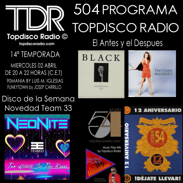 504 Programa Topdisco Radio - Music Play - Funkytown - 90mania - 02.04.25