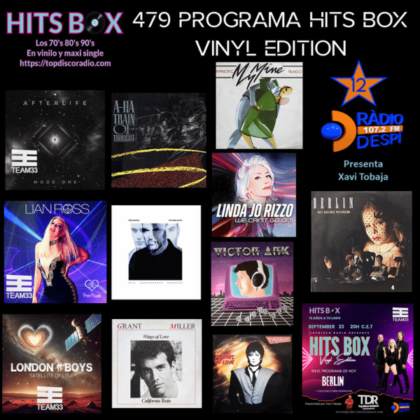 479 Programa Hits Box Vinyl Edition - Topdisco Radio - Team 33